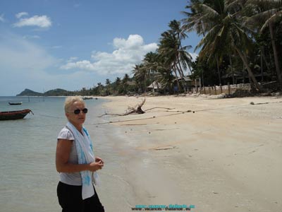 holiday at the calm waterfront in Koh Samui in Thailand always nice